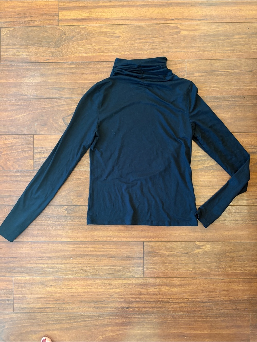 a new day Black Long-Sleeve Turtleneck Top